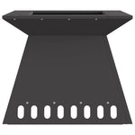 Focolare Nero 48 x 48 x 40 cm Acciaio laminato a freddo