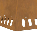 Focolare Marrone 48 x 48 x 40 cm acciaio corten