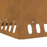 Focolare Marrone 48 x 48 x 40 cm acciaio corten
