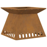 Focolare Marrone 48 x 48 x 40 cm acciaio corten