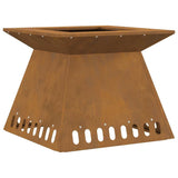 Focolare Marrone 48 x 48 x 40 cm acciaio corten