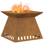 Focolare Marrone 48 x 48 x 40 cm acciaio corten
