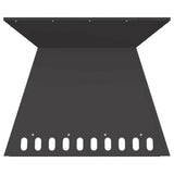 Focolare Nero 60 x 60 x 50 cm Acciaio laminato a freddo