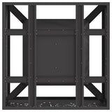 Focolare Nero 60 x 60 x 30 cm Acciaio laminato a freddo