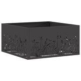 Focolare Nero 60 x 60 x 30 cm Acciaio laminato a freddo
