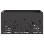 Focolare Nero 60 x 60 x 30 cm Acciaio laminato a freddo