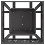 Focolare Nero 60 x 60 x 30 cm Acciaio laminato a freddo