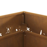 Focolare Marrone 60 x 60 x 30 cm acciaio corten