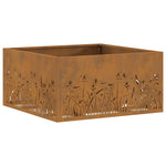 Focolare Marrone 60 x 60 x 30 cm acciaio corten