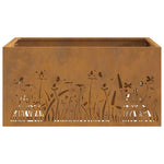 Focolare Marrone 60 x 60 x 30 cm acciaio corten