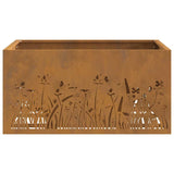 Focolare Marrone 60 x 60 x 30 cm acciaio corten