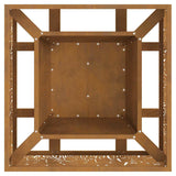 Focolare Marrone 60 x 60 x 30 cm acciaio corten
