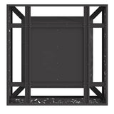 Focolare Nero 80 x 80 x 30 cm Acciaio laminato a freddo