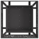 Focolare Nero 80 x 80 x 30 cm Acciaio laminato a freddo