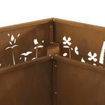 Focolare Marrone 80 x 80 x 30 cm acciaio corten
