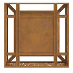 Focolare Marrone 80 x 80 x 30 cm acciaio corten