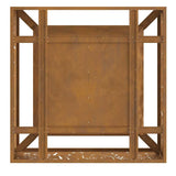 Focolare Marrone 80 x 80 x 30 cm acciaio corten
