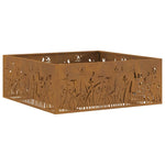 Focolare Marrone 80 x 80 x 30 cm acciaio corten