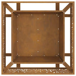 Focolare Marrone 80 x 80 x 30 cm acciaio corten