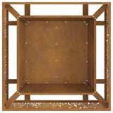 Focolare Marrone 80 x 80 x 30 cm acciaio corten