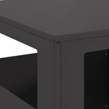 Focolare Nero 35 x 35 x 100 cm Acciaio laminato a freddo