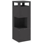 Focolare Nero 35 x 35 x 100 cm Acciaio laminato a freddo