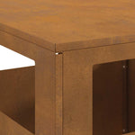 Focolare Marrone 35 x 35 x 100 cm acciaio corten