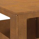 Focolare Marrone 35 x 35 x 100 cm acciaio corten