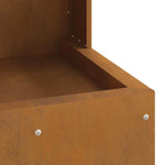 Focolare Marrone 35 x 35 x 100 cm acciaio corten