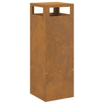 Focolare Marrone 35 x 35 x 100 cm acciaio corten