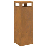Focolare Marrone 35 x 35 x 100 cm acciaio corten
