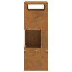 Focolare Marrone 35 x 35 x 100 cm acciaio corten