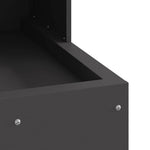 Focolare Nero 50 x 50 x 100 cm Acciaio laminato a freddo