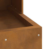 Focolare Marrone 50 x 50 x 100 cm acciaio corten