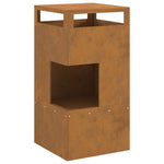 Focolare Marrone 50 x 50 x 100 cm acciaio corten