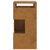 Focolare Marrone 50 x 50 x 100 cm acciaio corten