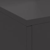 Focolare Nero 60 x 40 x 96 cm Acciaio laminato a freddo