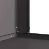 Focolare Nero 60 x 40 x 96 cm Acciaio laminato a freddo