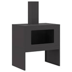 Focolare Nero 60 x 40 x 96 cm Acciaio laminato a freddo