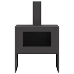 Focolare Nero 60 x 40 x 96 cm Acciaio laminato a freddo