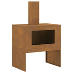 Focolare Marrone 60 x 40 x 96 cm acciaio corten