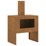 Focolare Marrone 60 x 40 x 96 cm acciaio corten