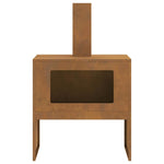 Focolare Marrone 60 x 40 x 96 cm acciaio corten