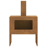 Focolare Marrone 60 x 40 x 96 cm acciaio corten