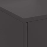 Focolare Nero 80 x 50 x 96 cm Acciaio laminato a freddo