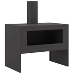 Focolare Nero 80 x 50 x 96 cm Acciaio laminato a freddo