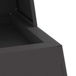 Focolare Nero 60 x 35 x 100 cm Acciaio laminato a freddo