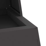 Focolare Nero 60 x 35 x 100 cm Acciaio laminato a freddo