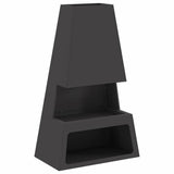 Focolare Nero 60 x 35 x 100 cm Acciaio laminato a freddo