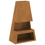 Focolare Marrone 60 x 35 x 100 cm acciaio corten